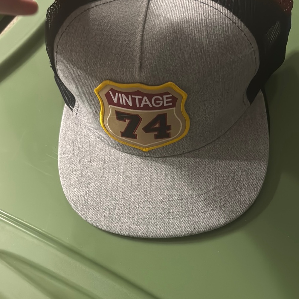 Gray Vintage 74 Trucker Hat